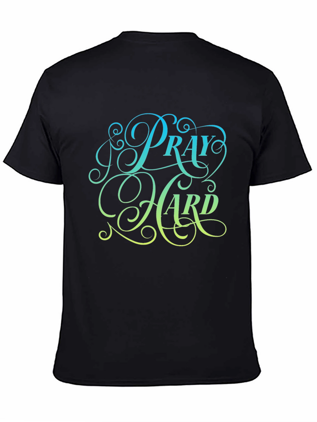 Pray Hard Black Graphic Tee