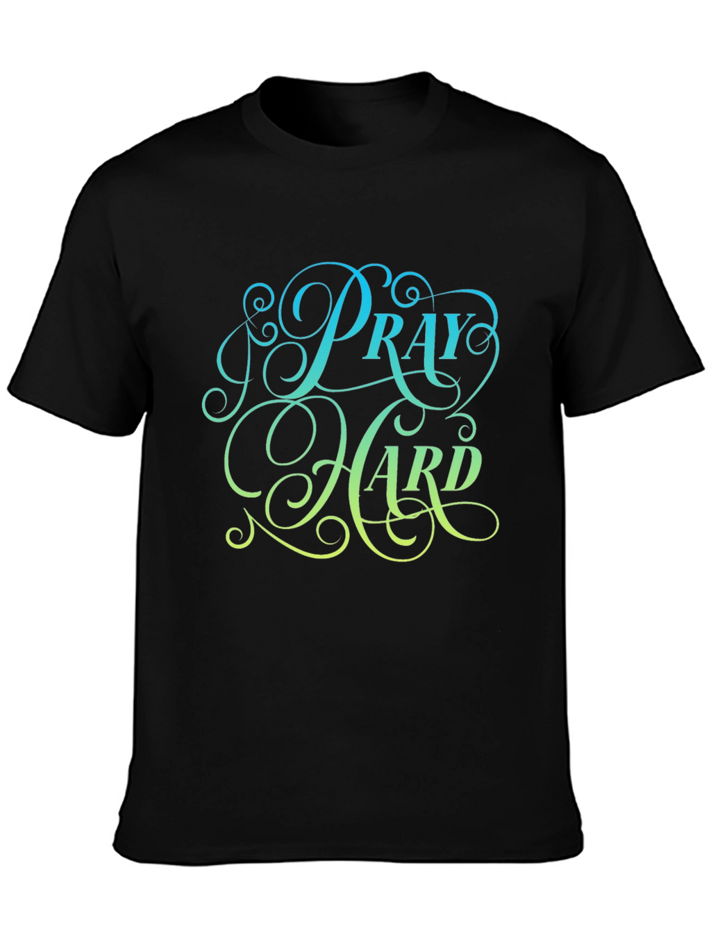 Pray Hard Black Graphic Tee