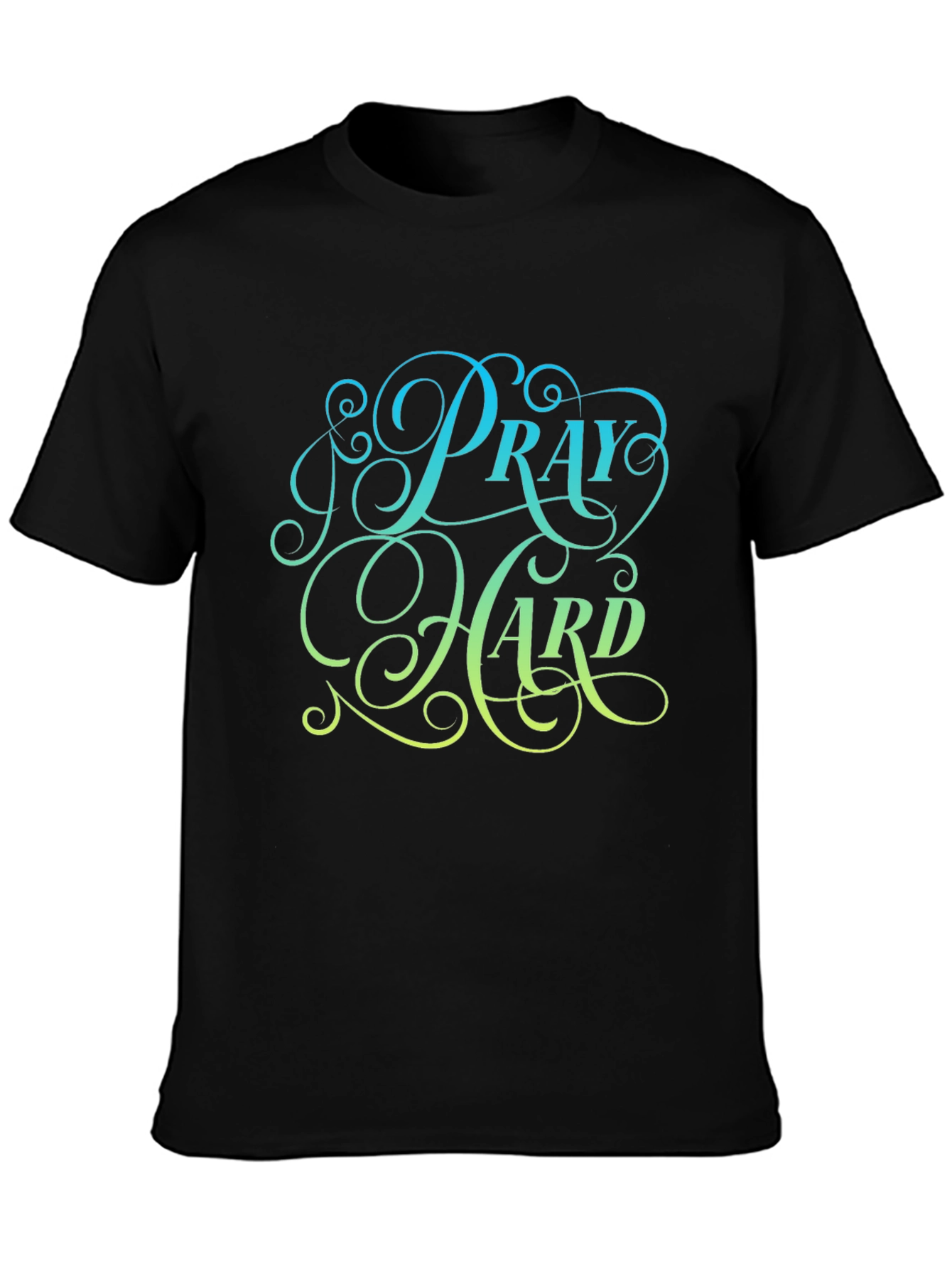 Pray Hard Black Graphic Tee