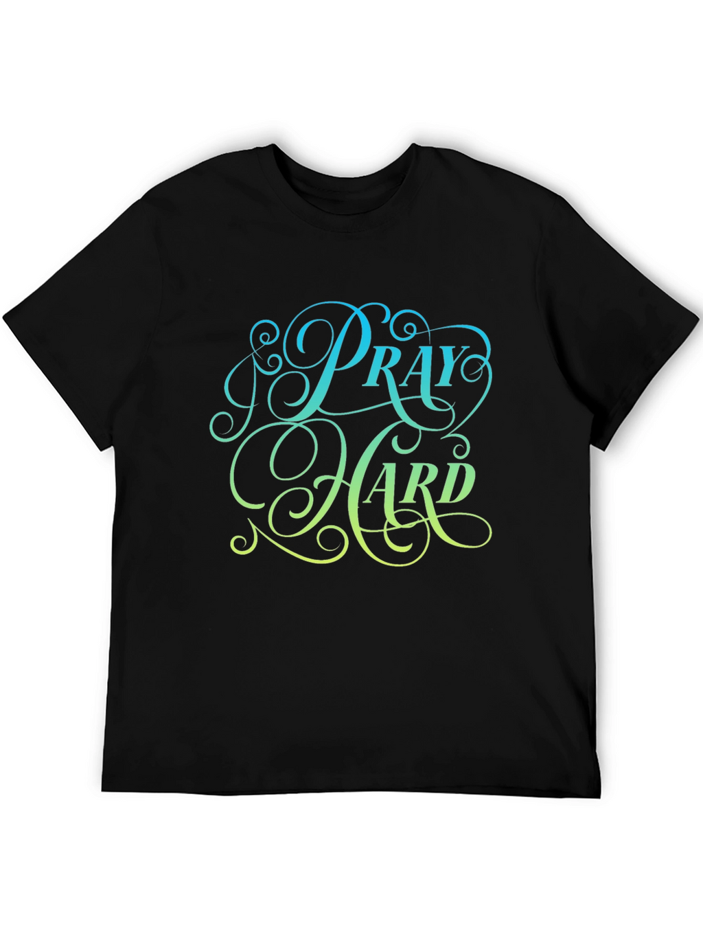 Pray Hard Black Graphic Tee