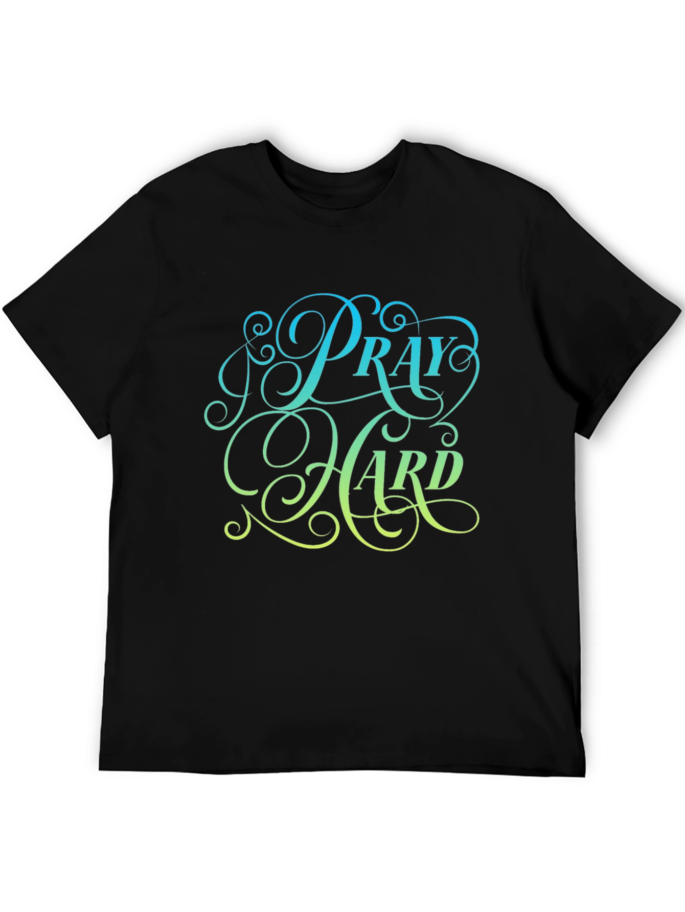 Pray Hard Black Graphic Tee