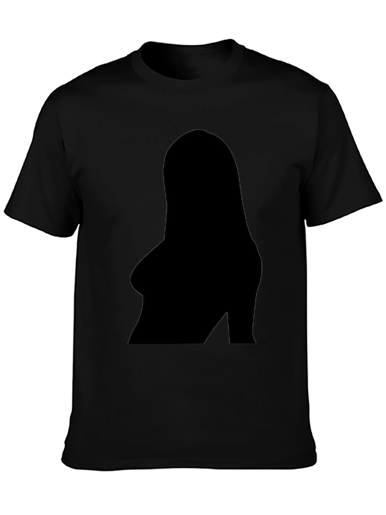 Bold Silhouette Graphic Tee - Black
