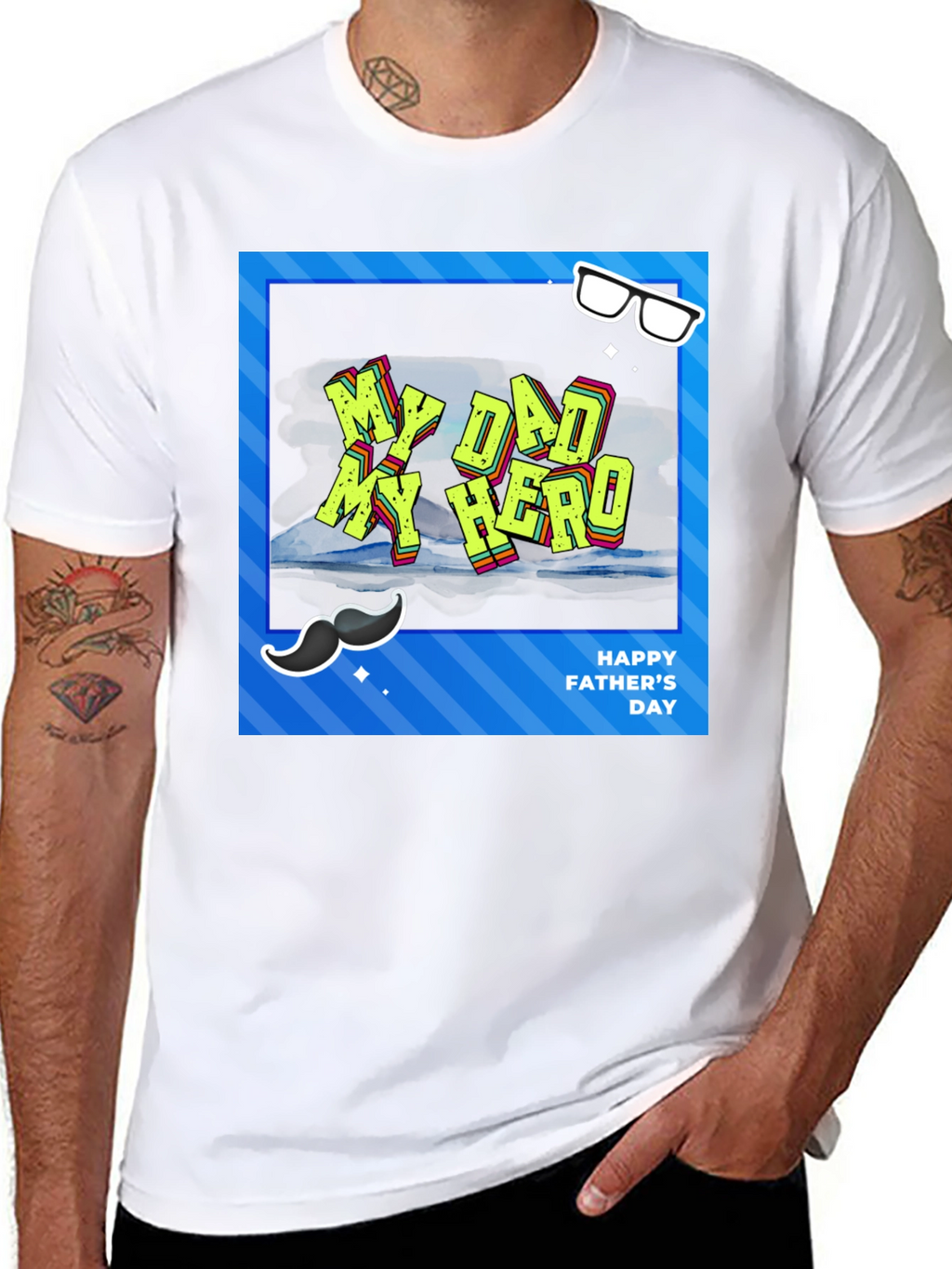 My Dad My Hero T-Shirt Fathers Day Gift