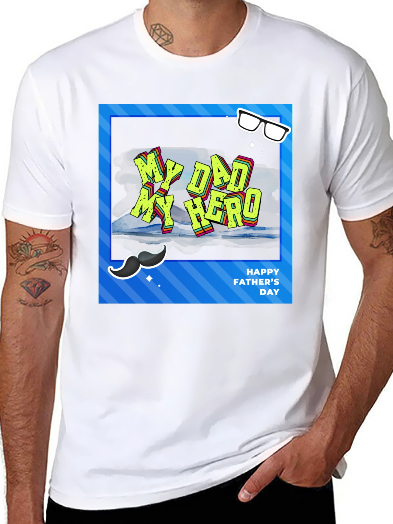 My Dad My Hero T-Shirt Fathers Day Gift