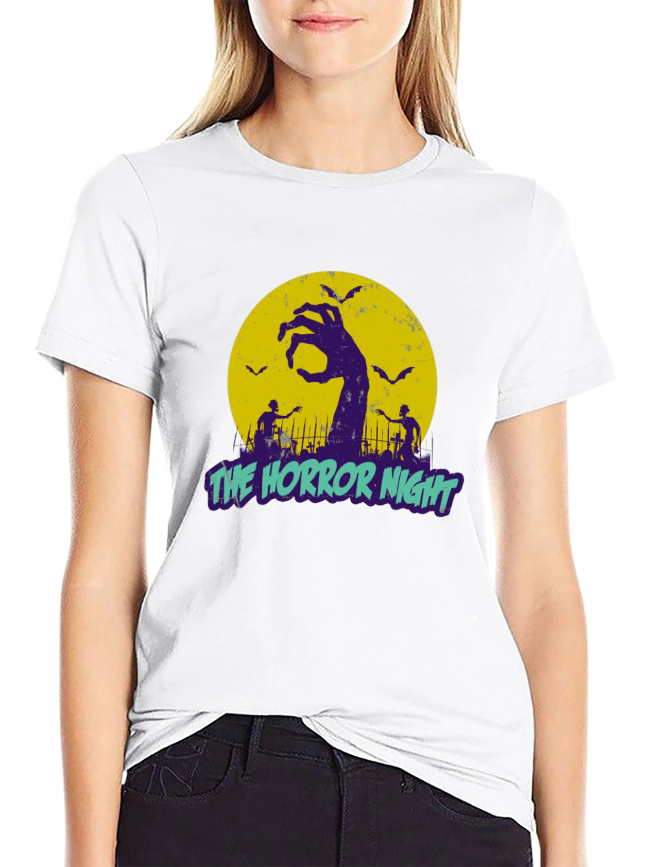 The Horror Night Graphic T-Shirt Halloween Apparel