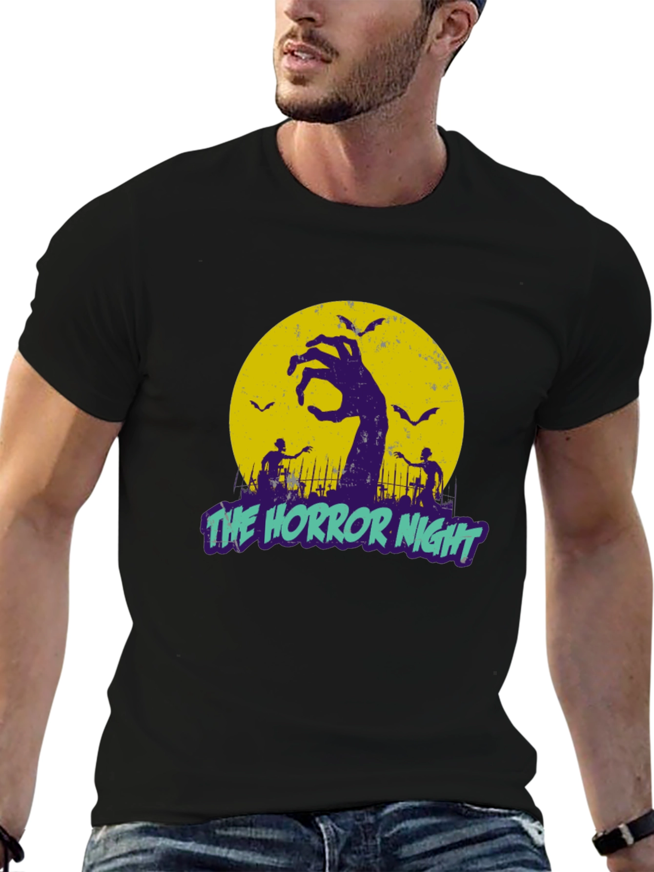 The Horror Night Graphic T-Shirt Halloween Apparel