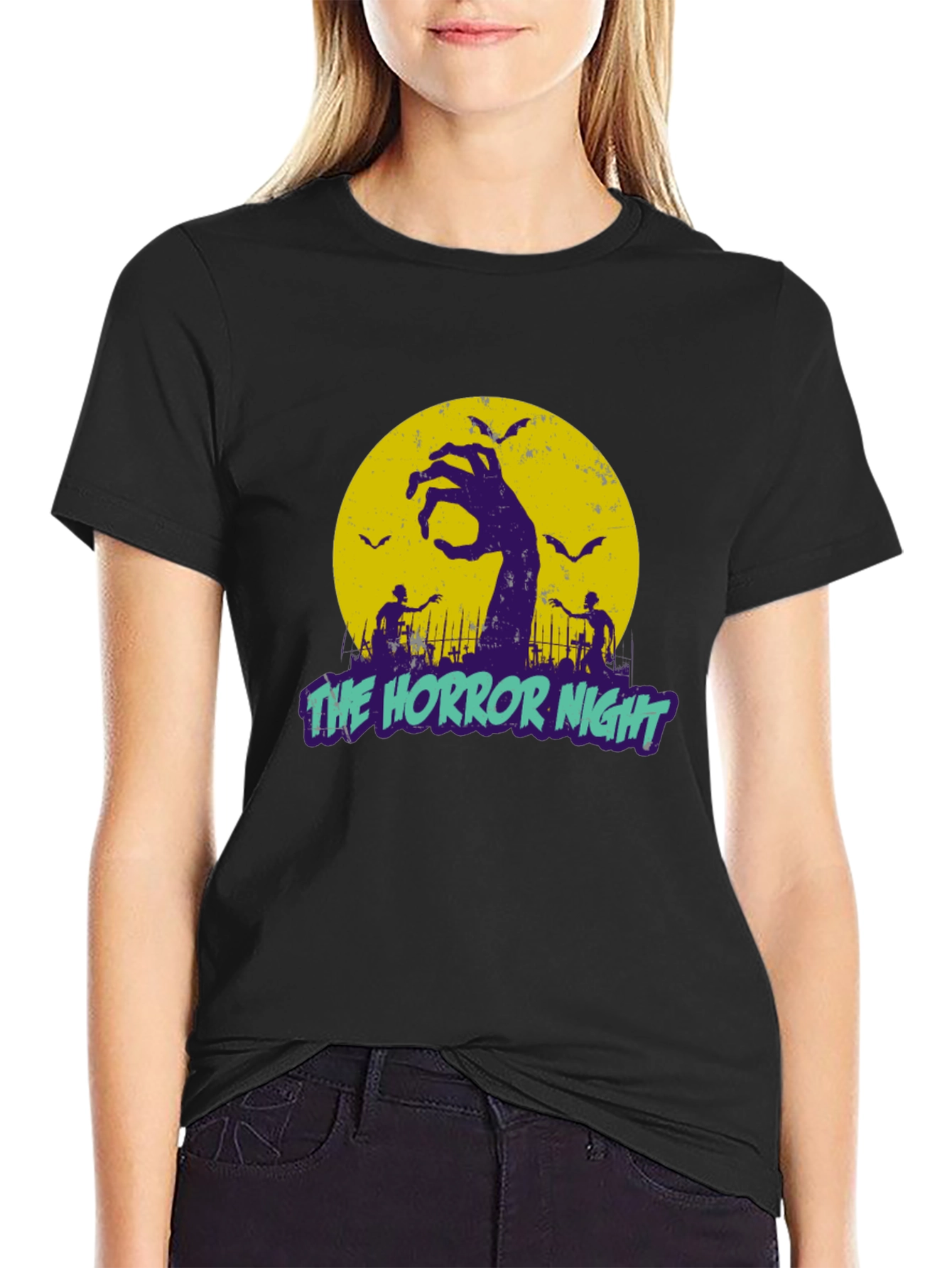 The Horror Night Graphic T-Shirt Halloween Apparel