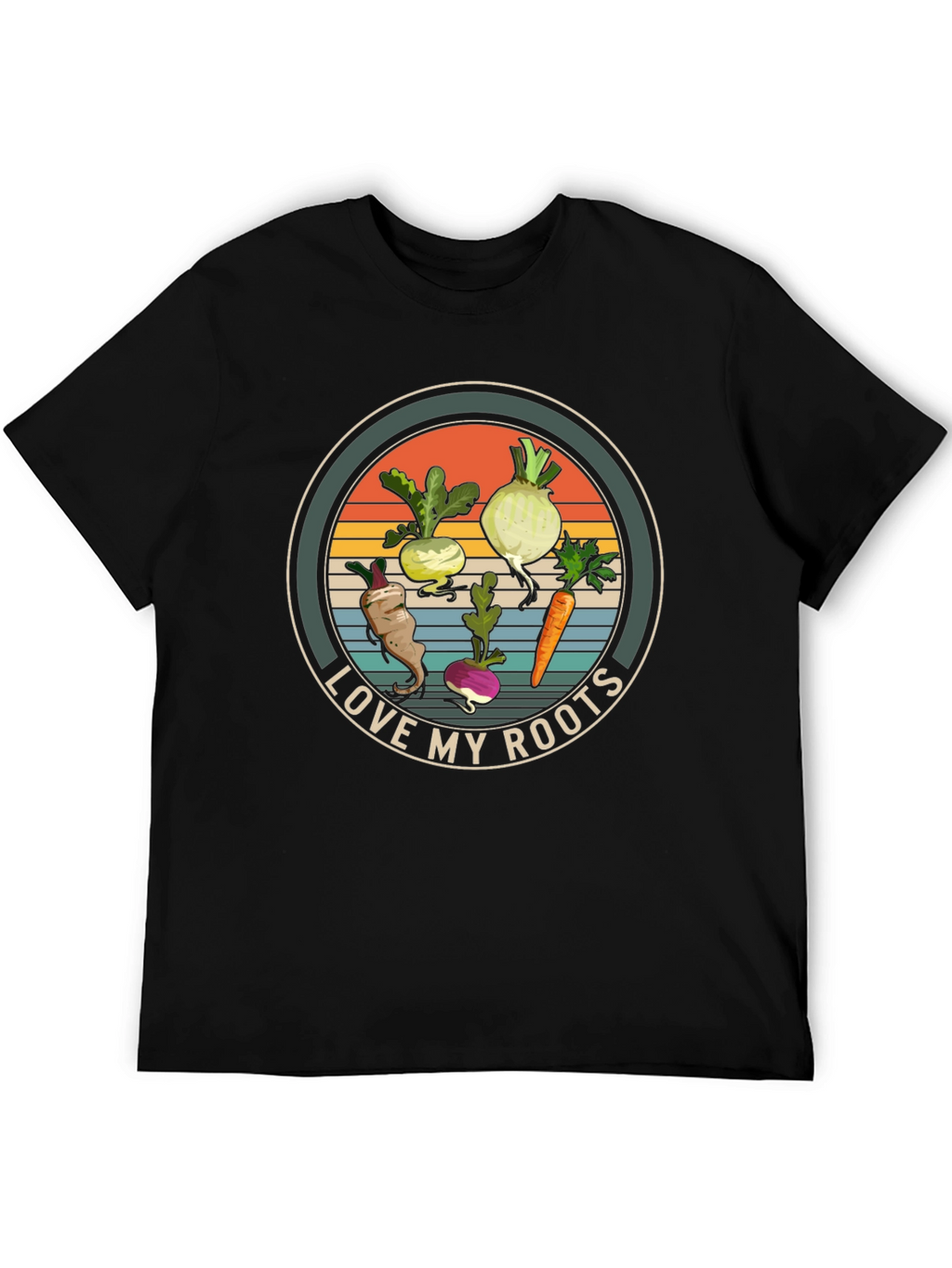 Love My Roots Graphic T-Shirt - Black Cotton Tee