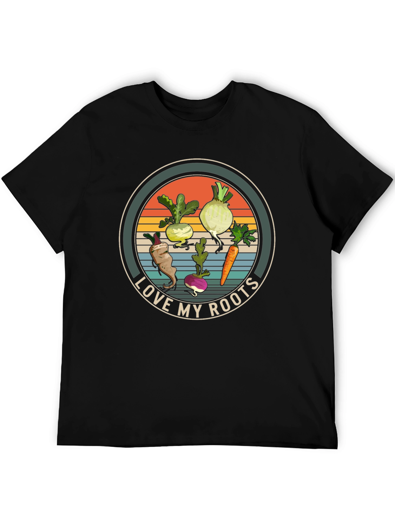 Love My Roots Graphic T-Shirt - Black Cotton Tee