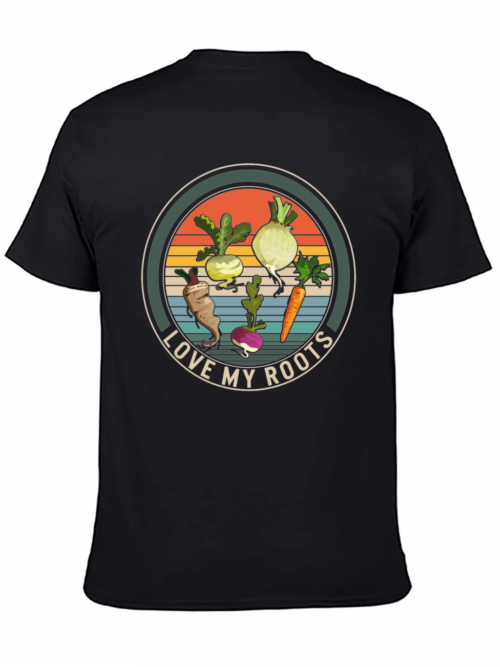 Love My Roots Graphic T-Shirt - Black Cotton Tee