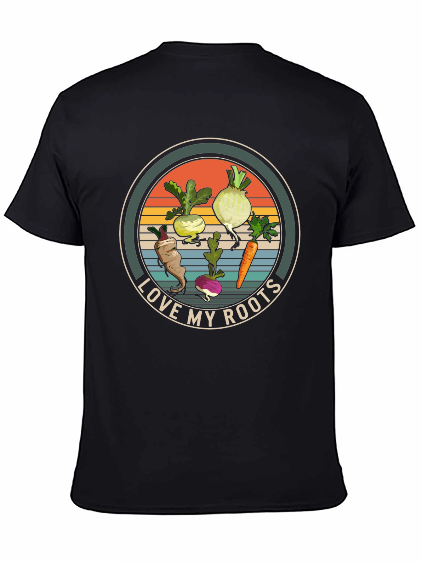 Love My Roots Graphic T-Shirt - Black Cotton Tee