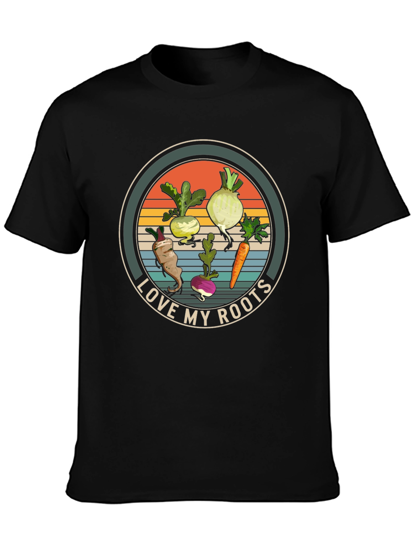 Love My Roots Graphic T-Shirt - Black Cotton Tee