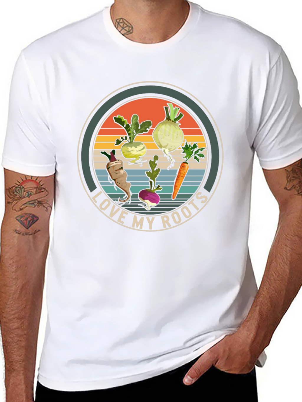 Love My Roots Graphic T-Shirt - Black Cotton Tee