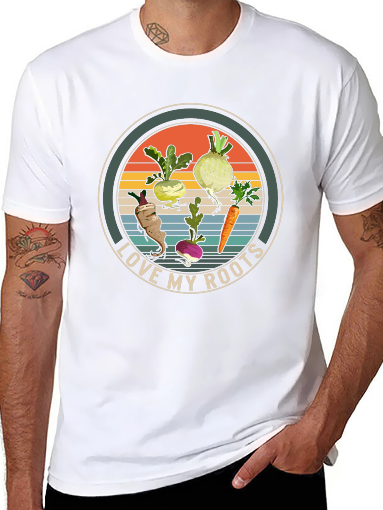 Love My Roots Graphic T-Shirt - Black Cotton Tee