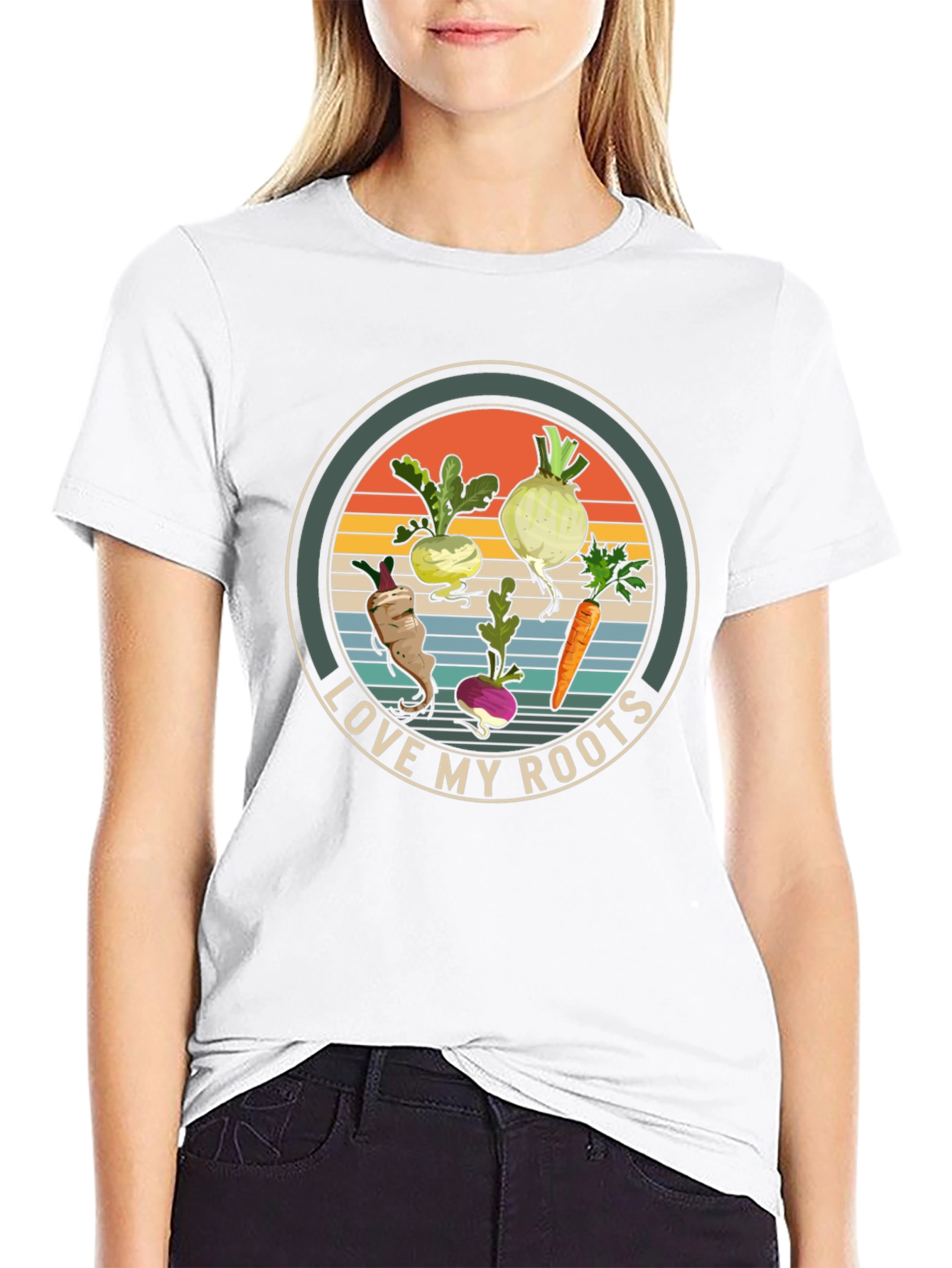 Love My Roots Graphic T-Shirt - Black Cotton Tee