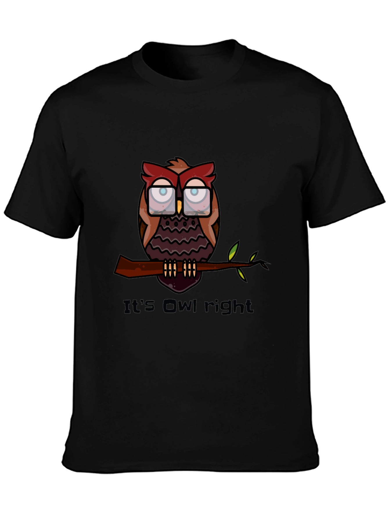 Its Owl Right T-Shirt - Funny Owl Graphic Tee