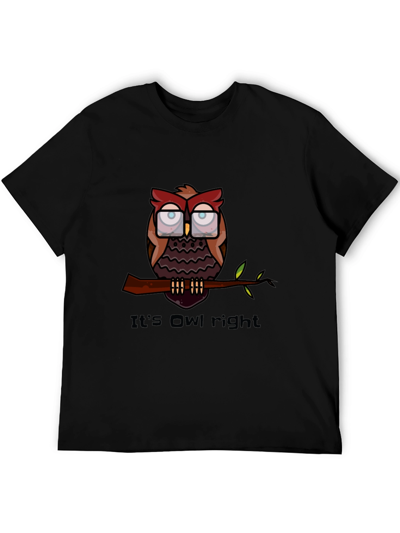 Its Owl Right T-Shirt - Funny Owl Graphic Tee