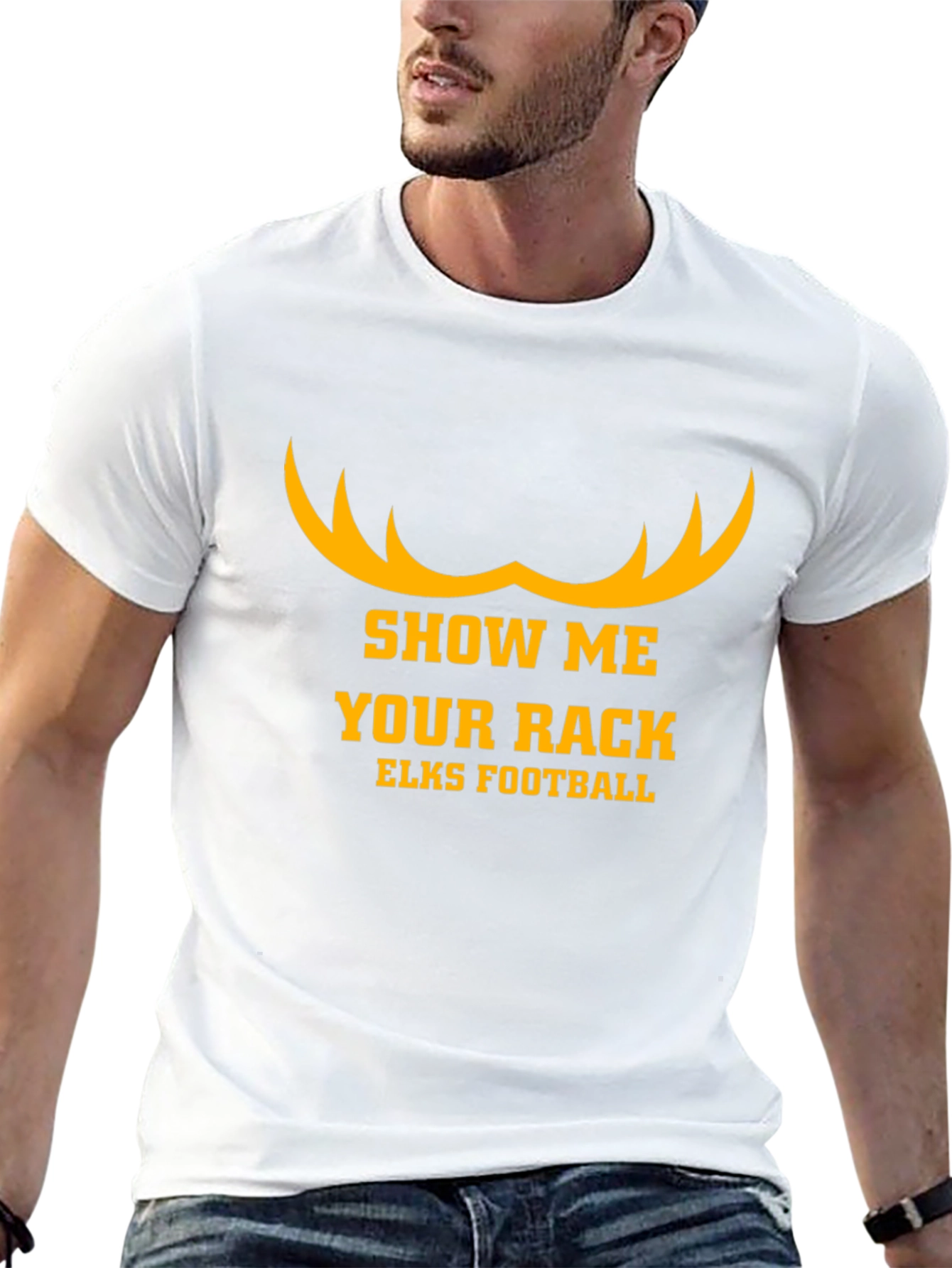 Show Me Your Rack Elks Football T-Shirt