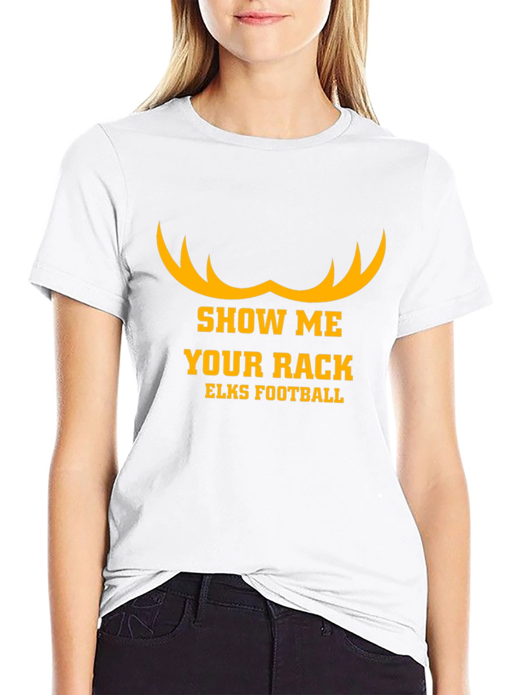 Show Me Your Rack Elks Football T-Shirt