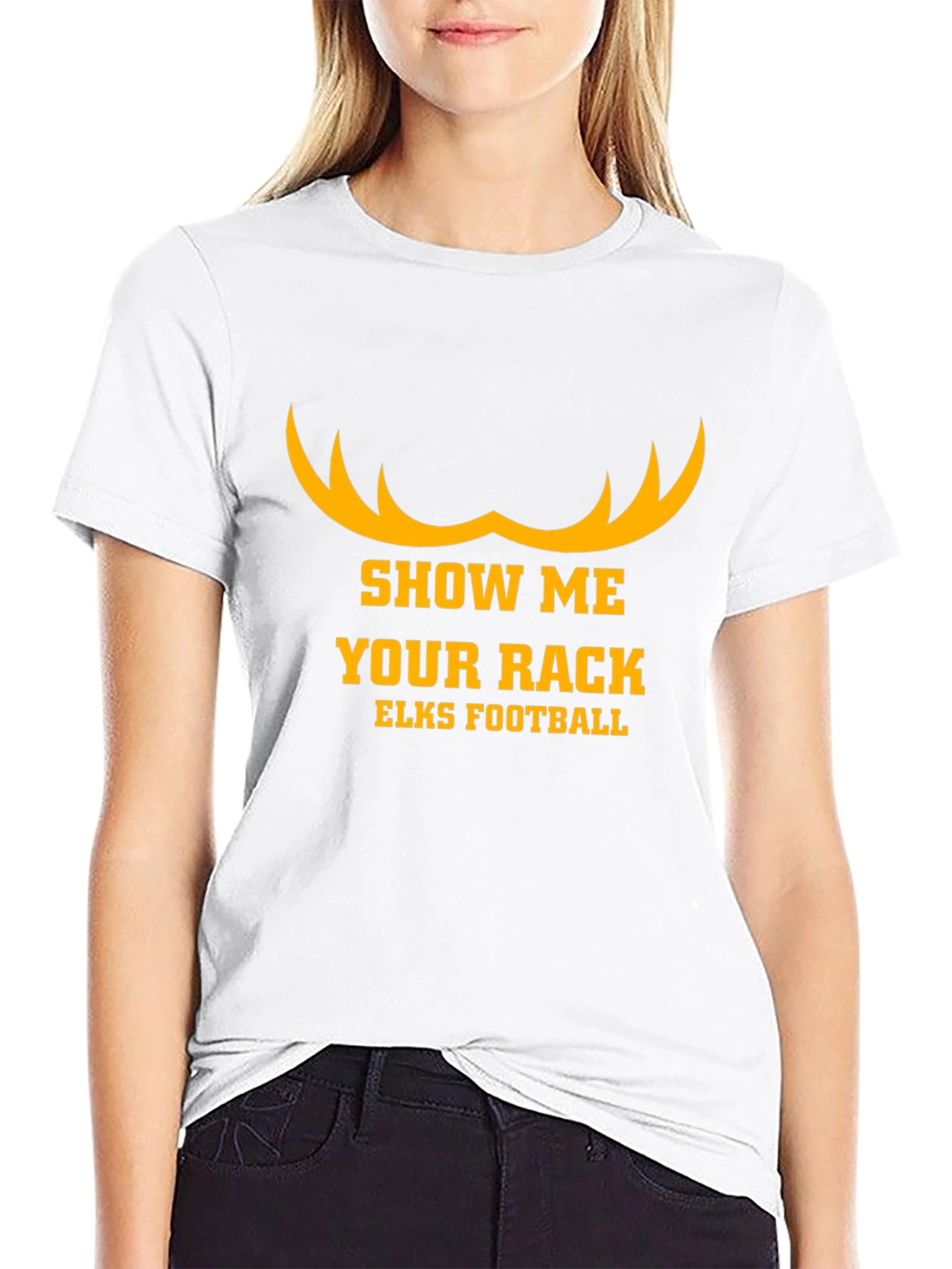 Show Me Your Rack Elks Football T-Shirt