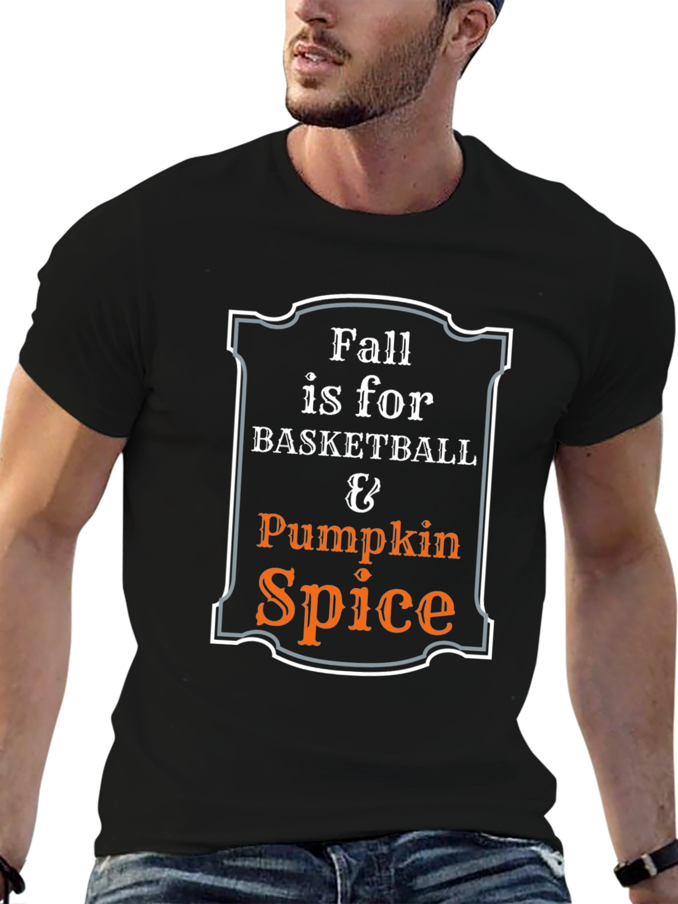 Fall Basketball & Pumpkin Spice T-Shirt
