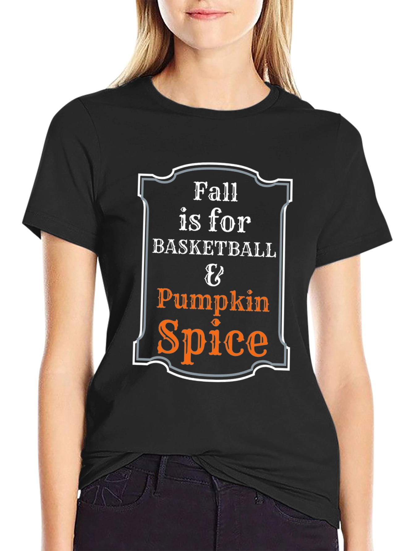 Fall Basketball & Pumpkin Spice T-Shirt