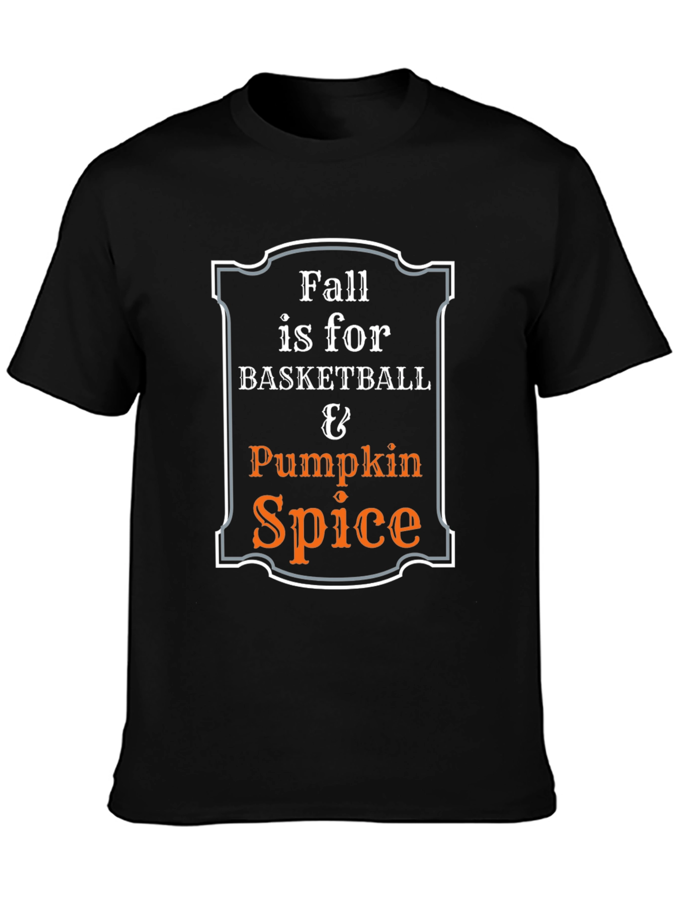 Fall Basketball & Pumpkin Spice T-Shirt