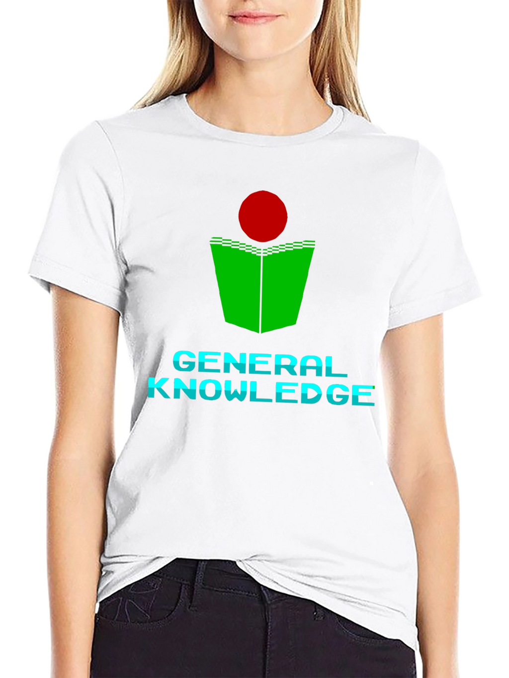 General Knowledge T-Shirt - Green Book Red Dot