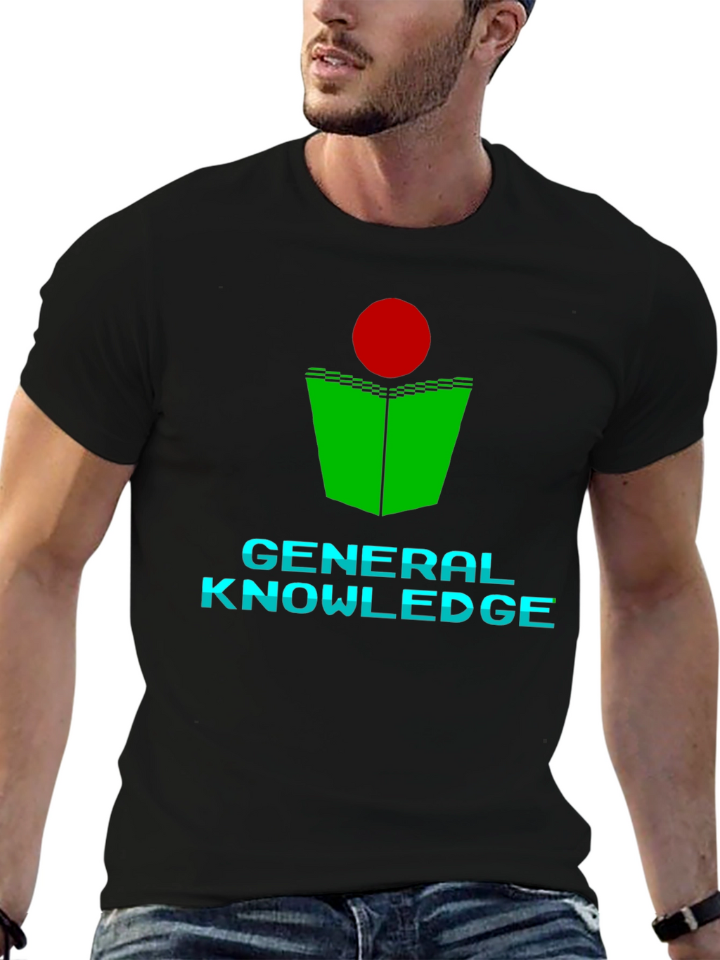 General Knowledge T-Shirt - Green Book Red Dot
