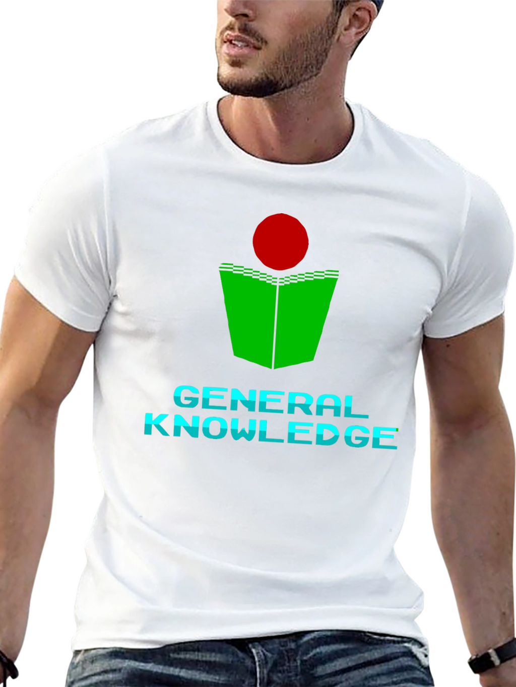 General Knowledge T-Shirt - Green Book Red Dot