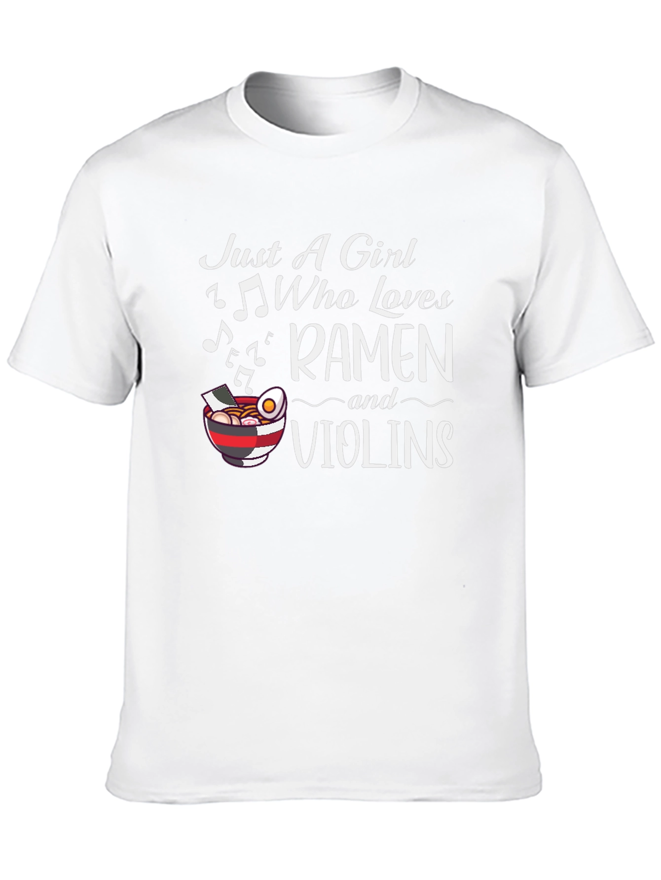 Just A Girl Who Loves Ramen and Violins T-Shirt