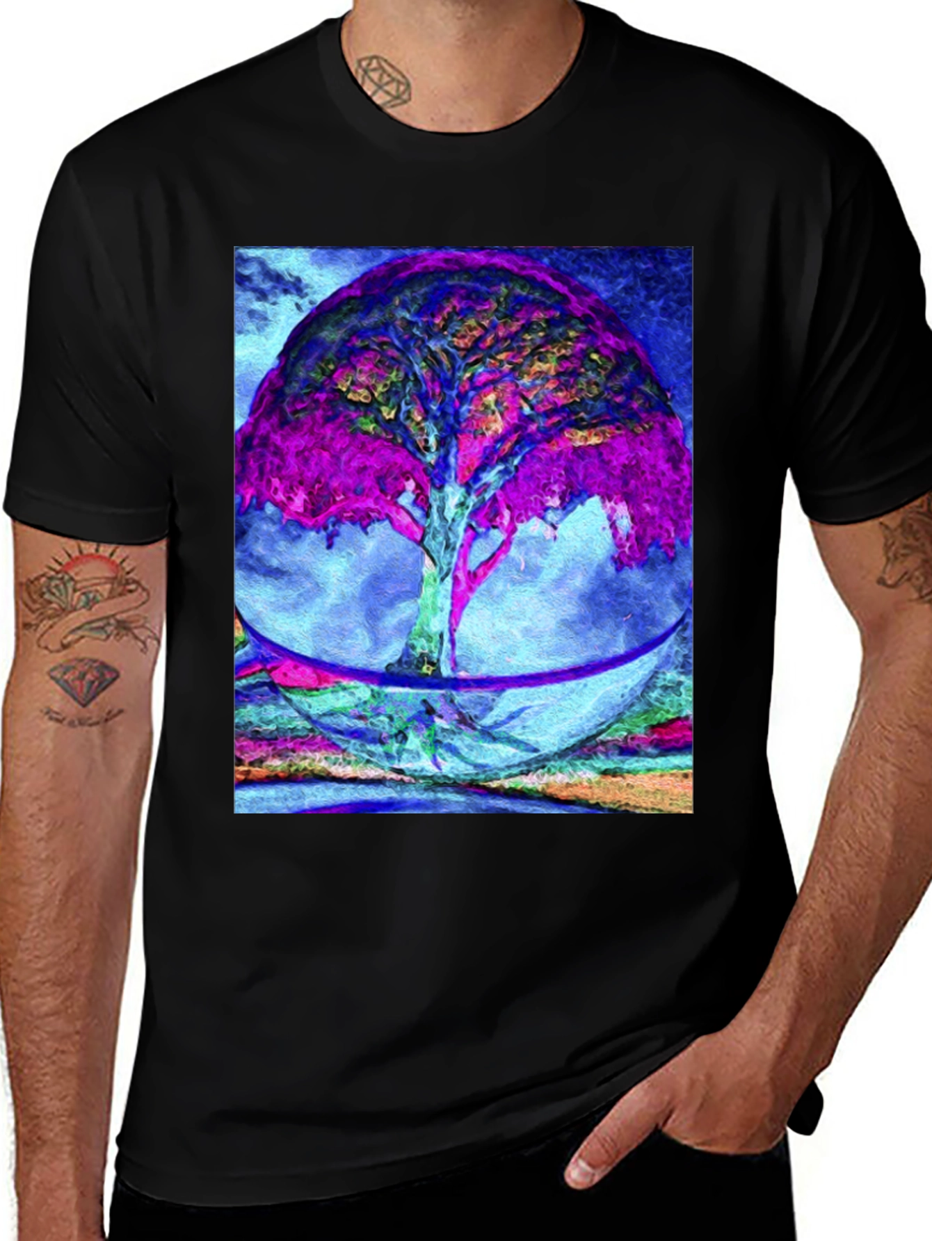 Abstract Tree Graphic Tee