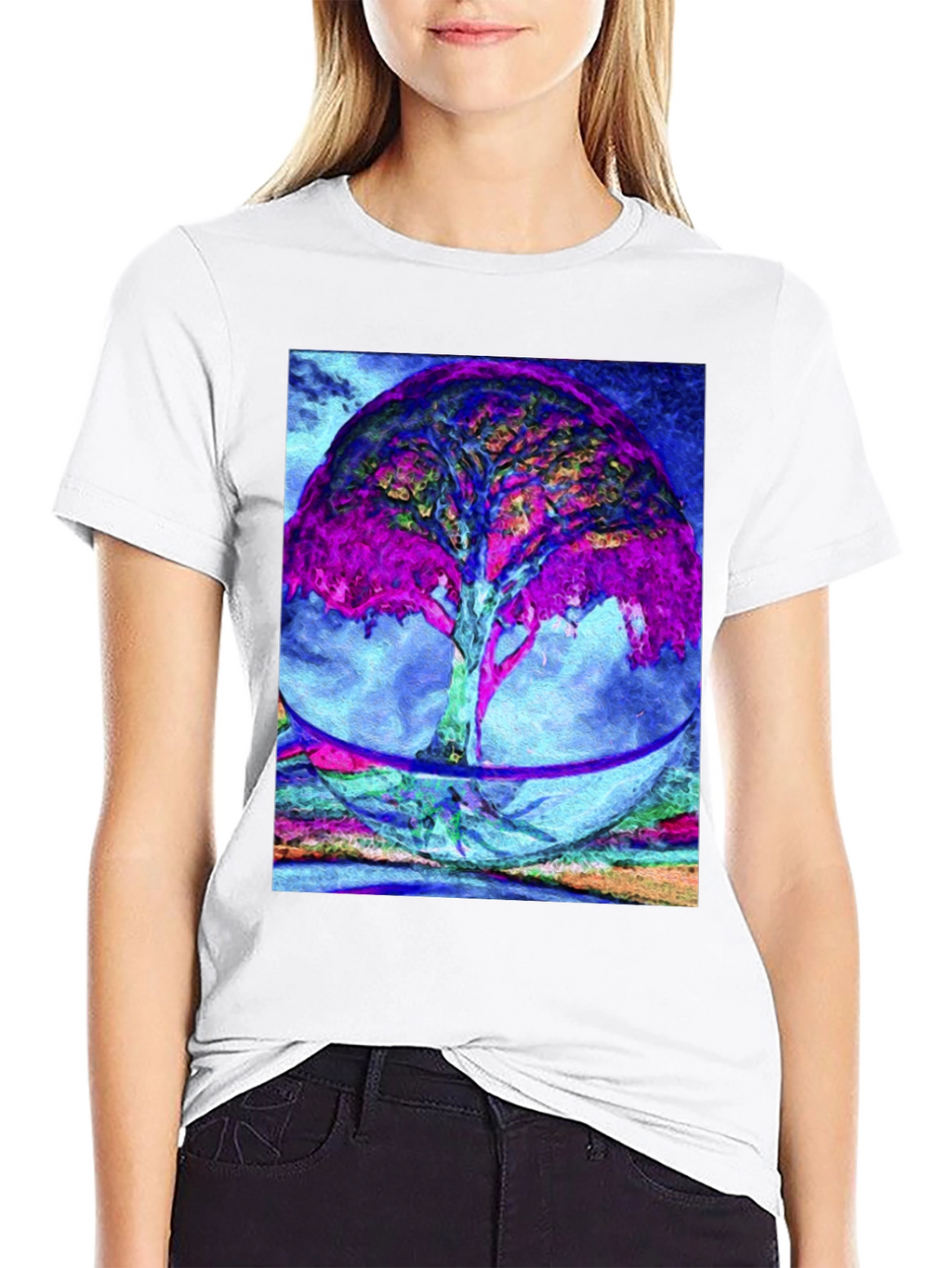 Abstract Tree Graphic Tee