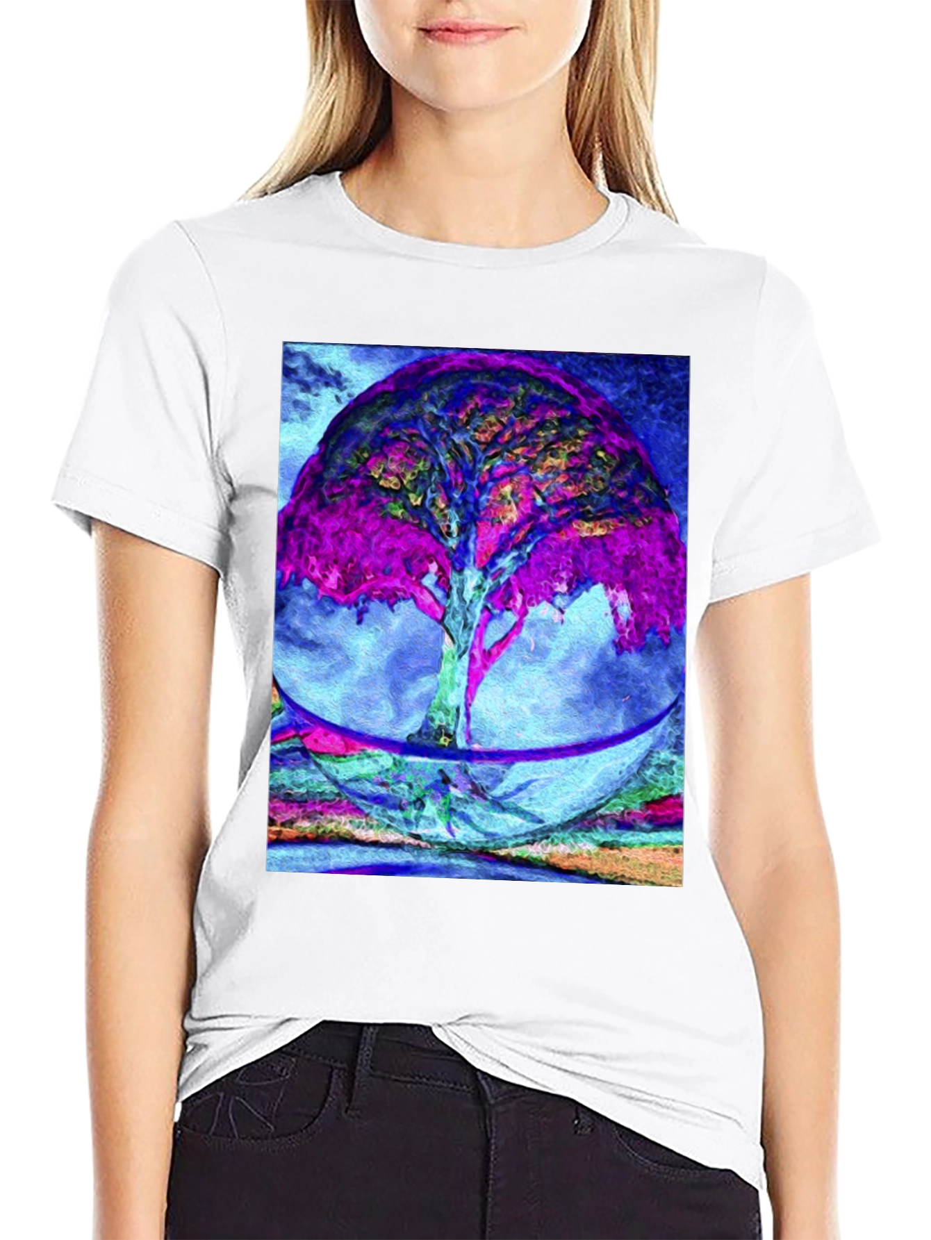 Abstract Tree Graphic Tee