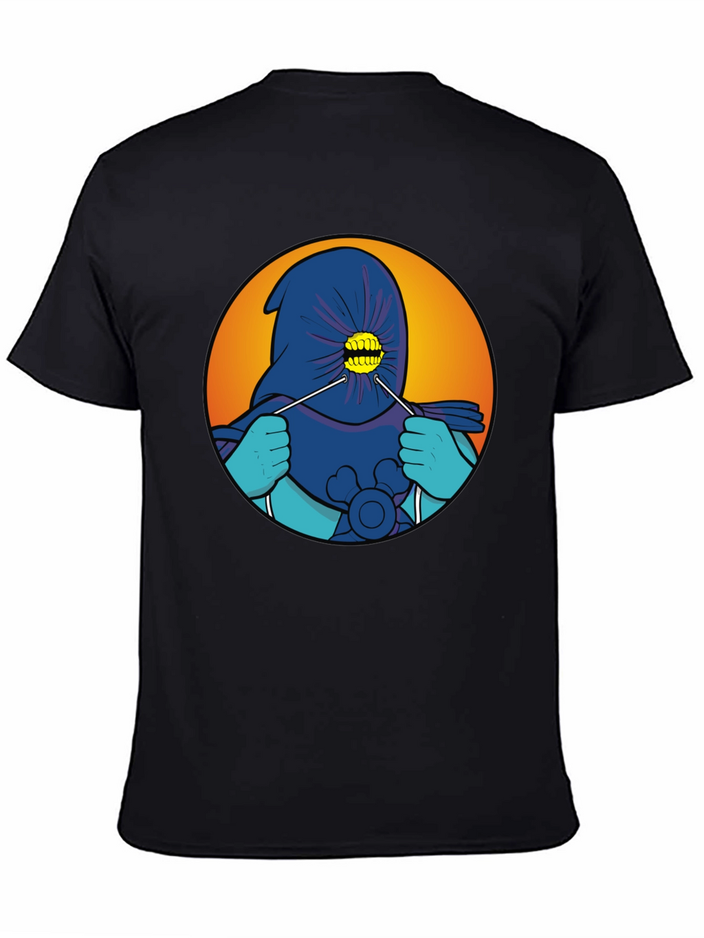 Cartoonish Hooded Character T-Shirt