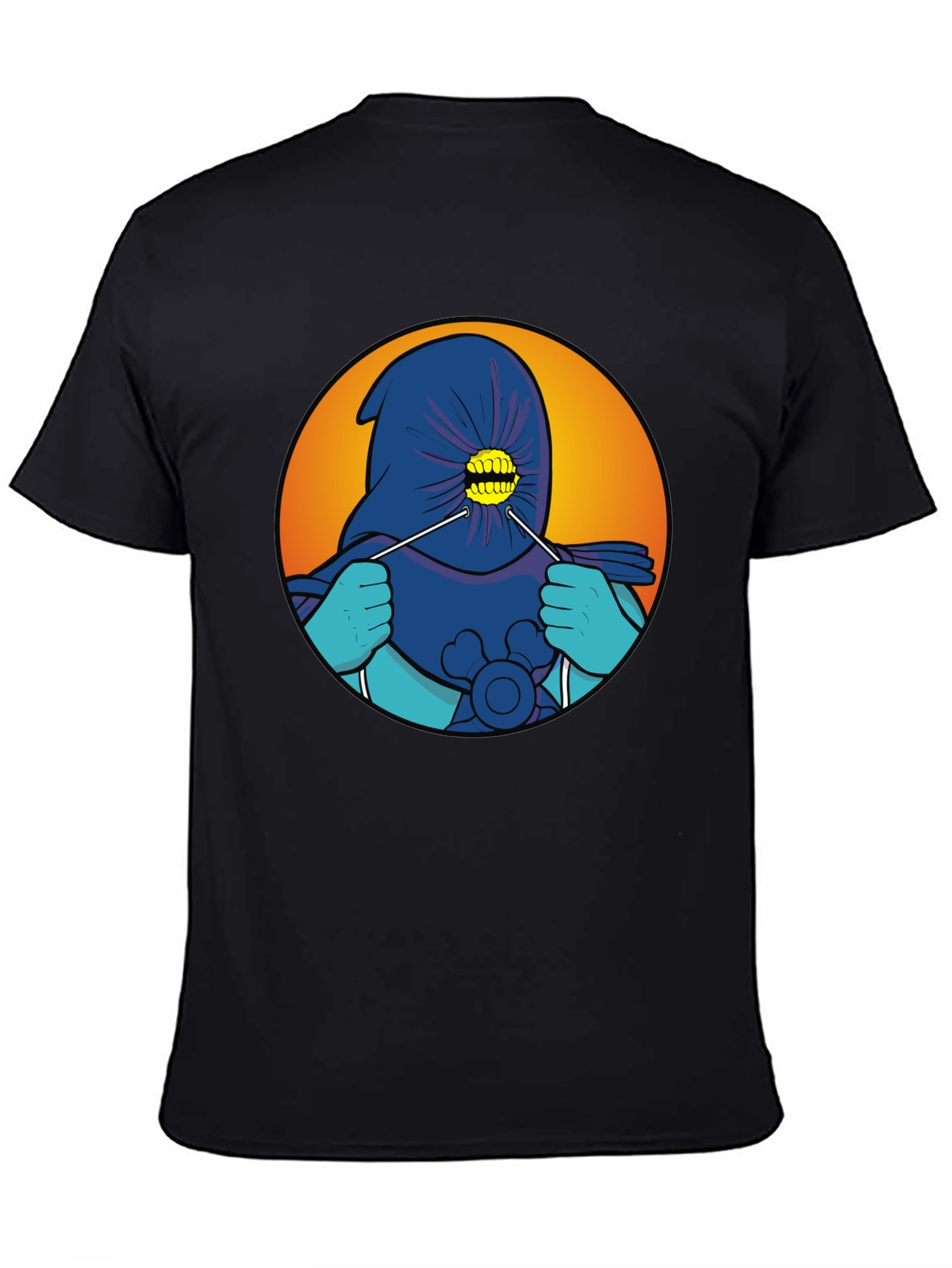 Cartoonish Hooded Character T-Shirt