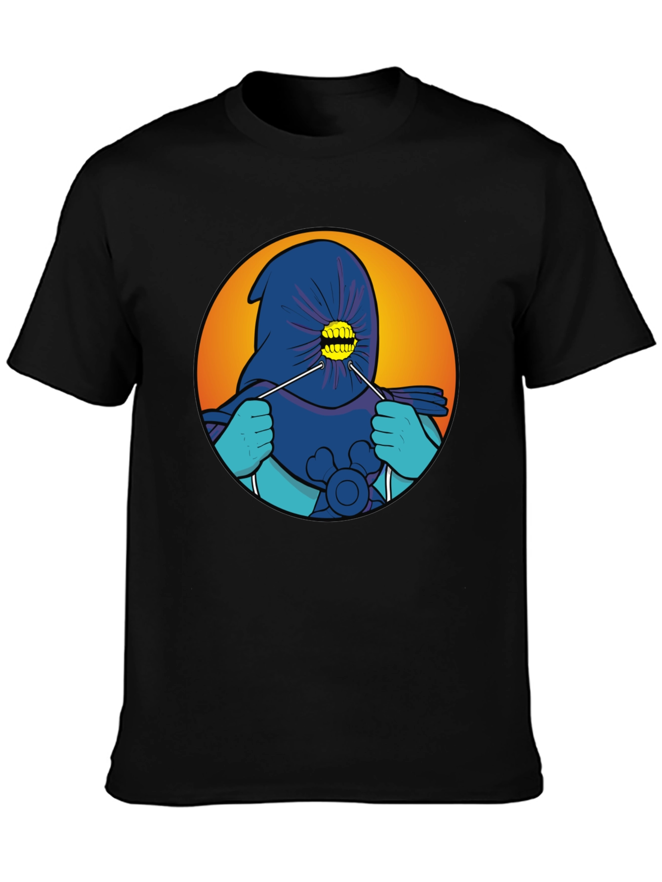 Cartoonish Hooded Character T-Shirt