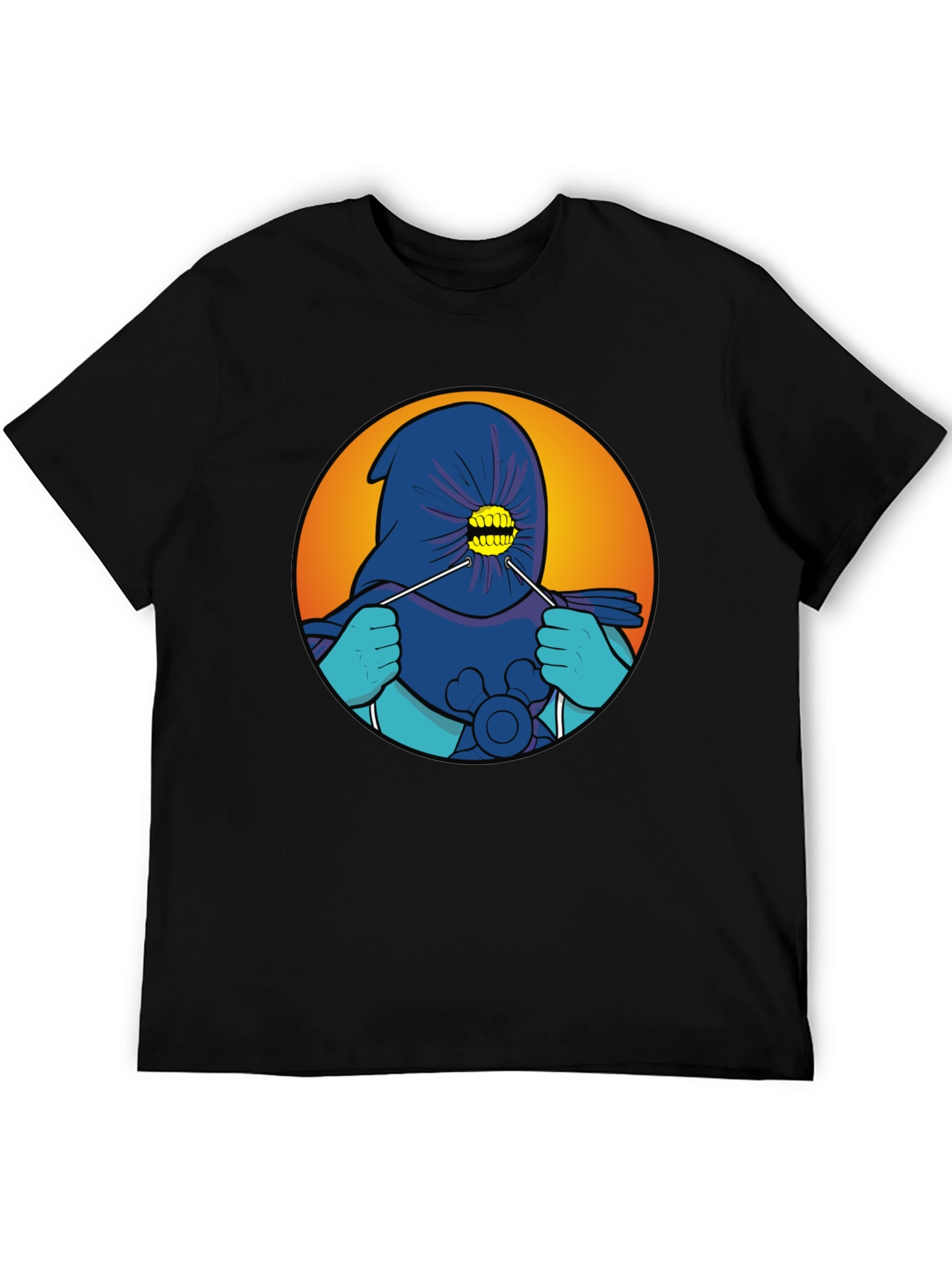 Cartoonish Hooded Character T-Shirt