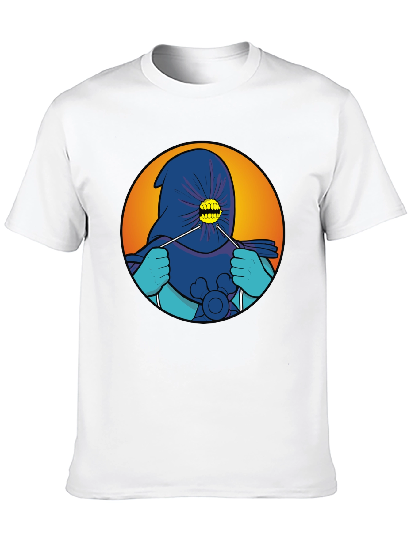 Cartoonish Hooded Character T-Shirt