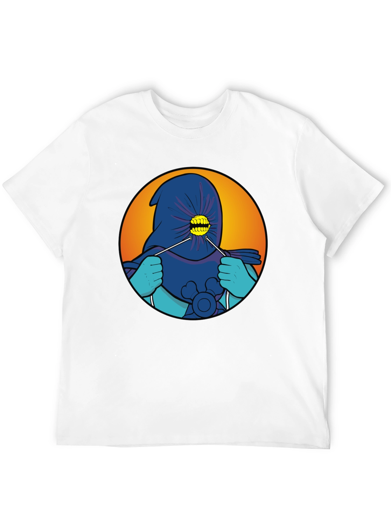 Cartoonish Hooded Character T-Shirt