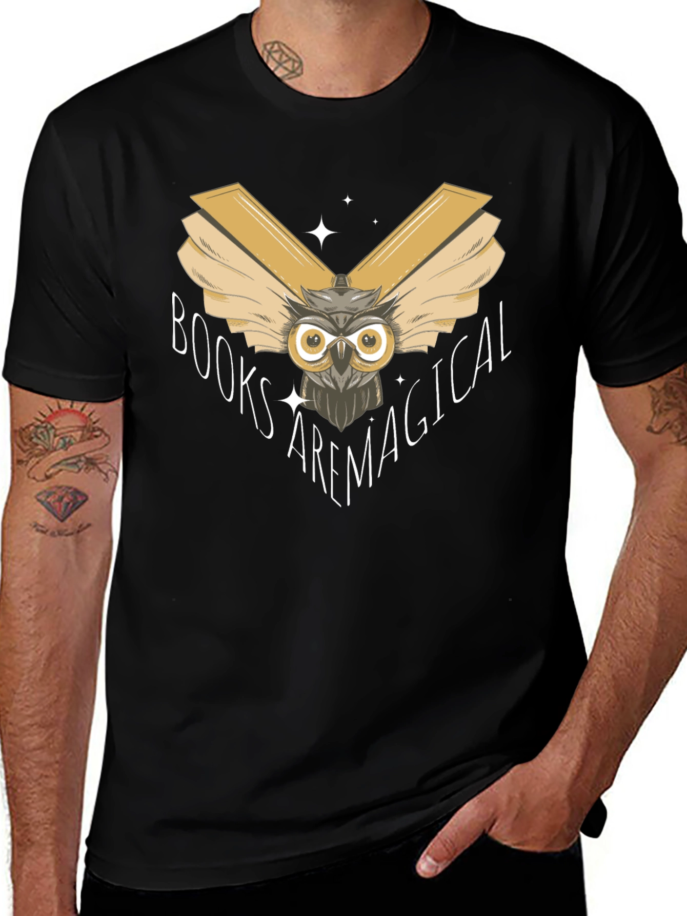 Books Are Magical Owl T-Shirt