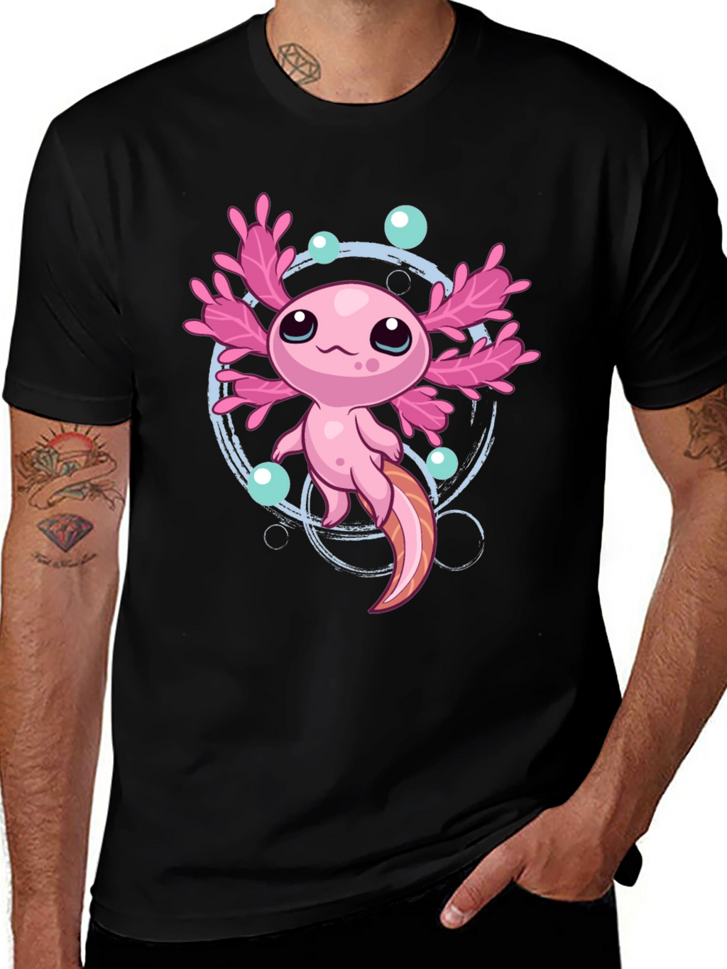 Cute Axolotl Graphic T-Shirt
