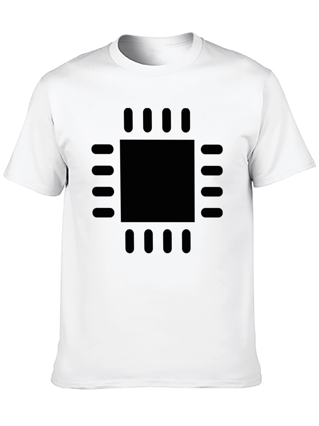 Geek Chic: Black CPU Processor Graphic Tee