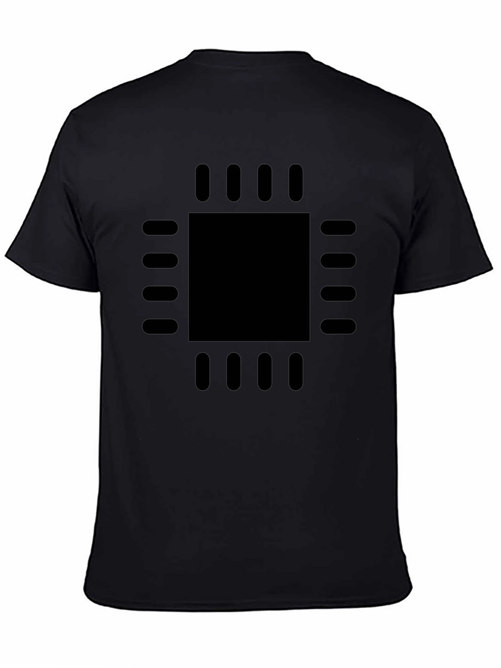 Geek Chic: Black CPU Processor Graphic Tee