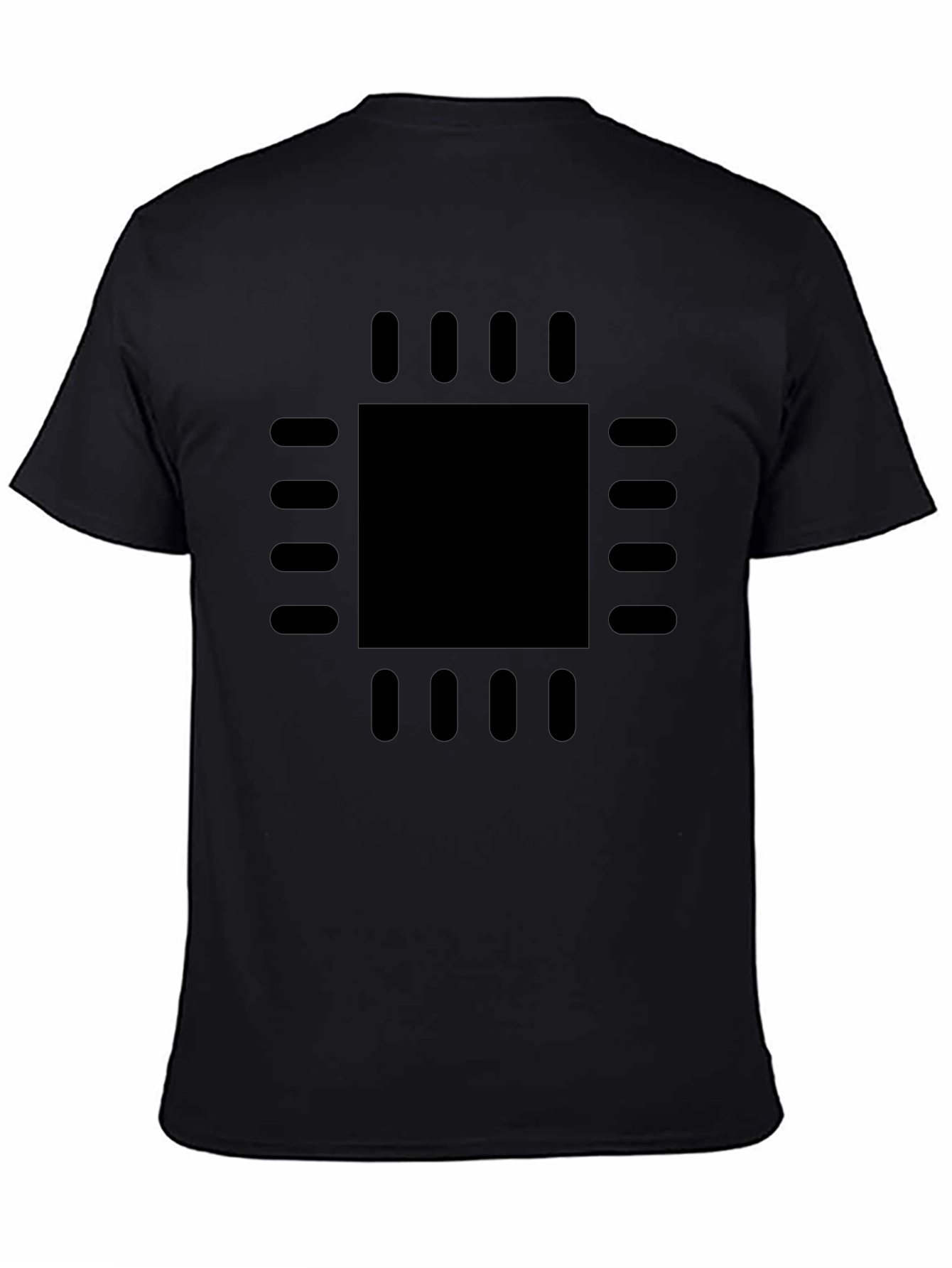 Geek Chic: Black CPU Processor Graphic Tee