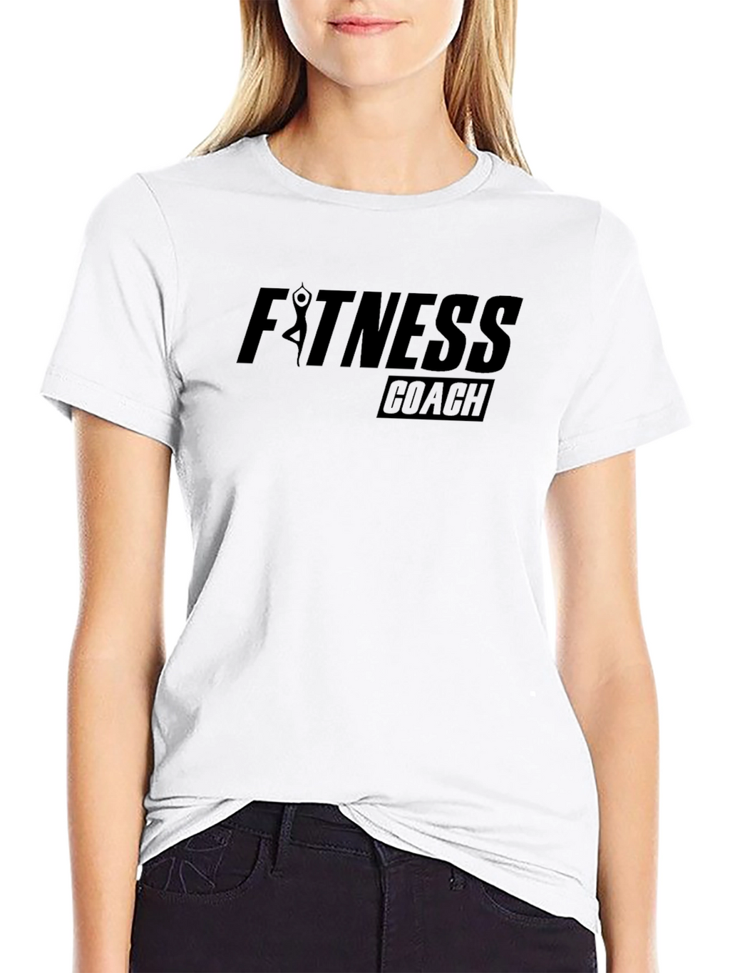 Fitness Coach Graphic Tee - Premium Black T-Shirt