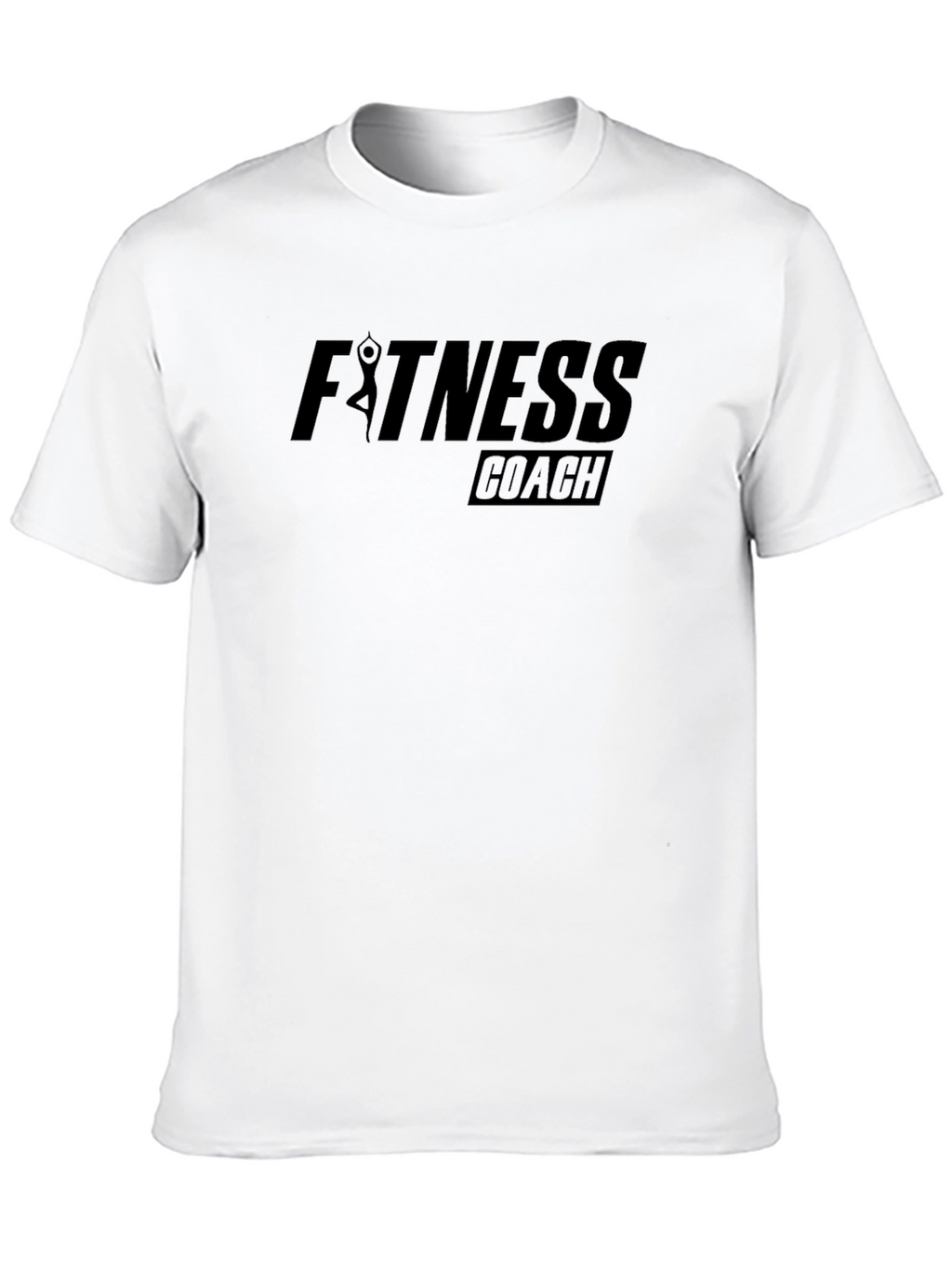 Fitness Coach Graphic Tee - Premium Black T-Shirt