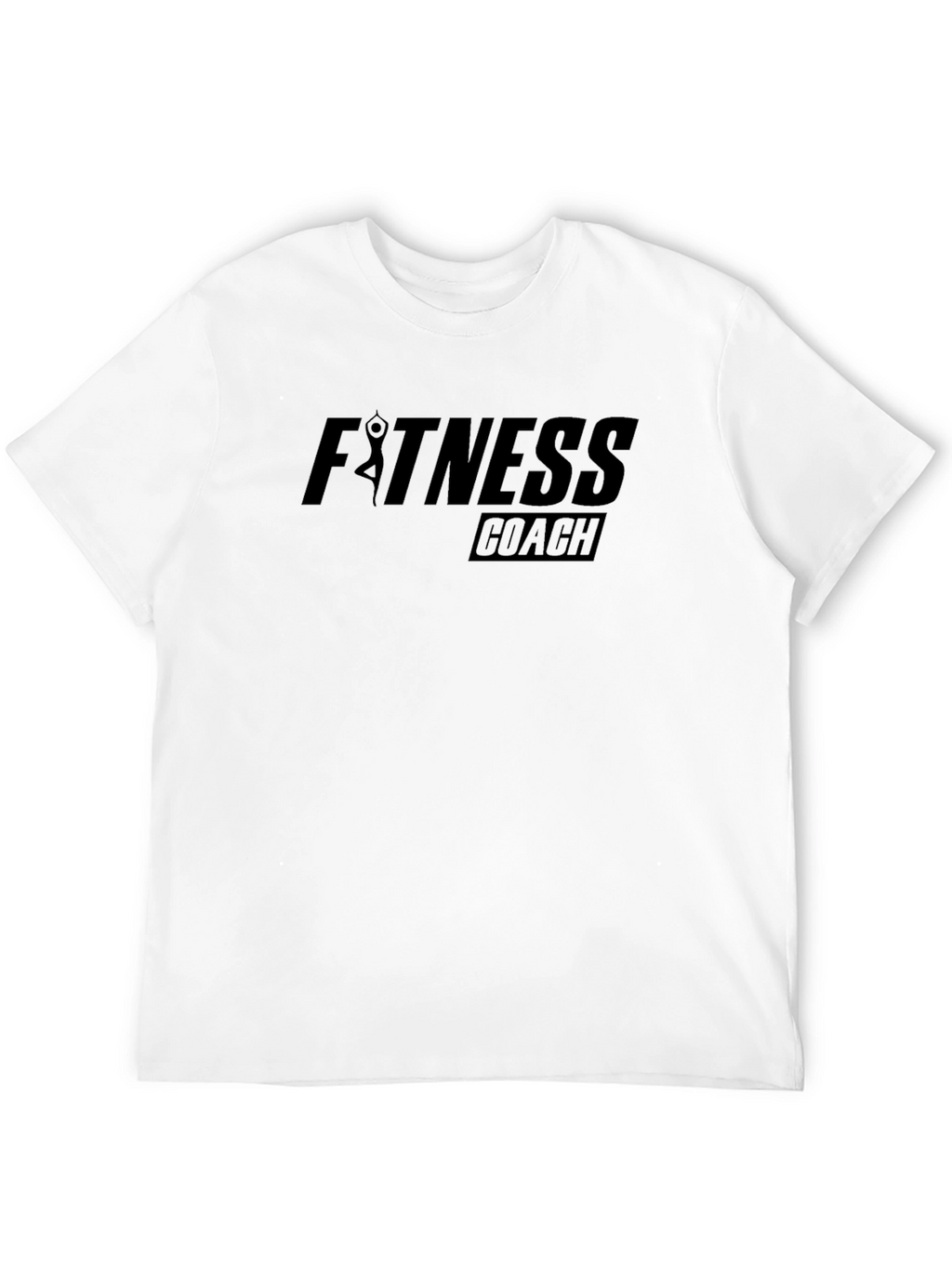 Fitness Coach Graphic Tee - Premium Black T-Shirt