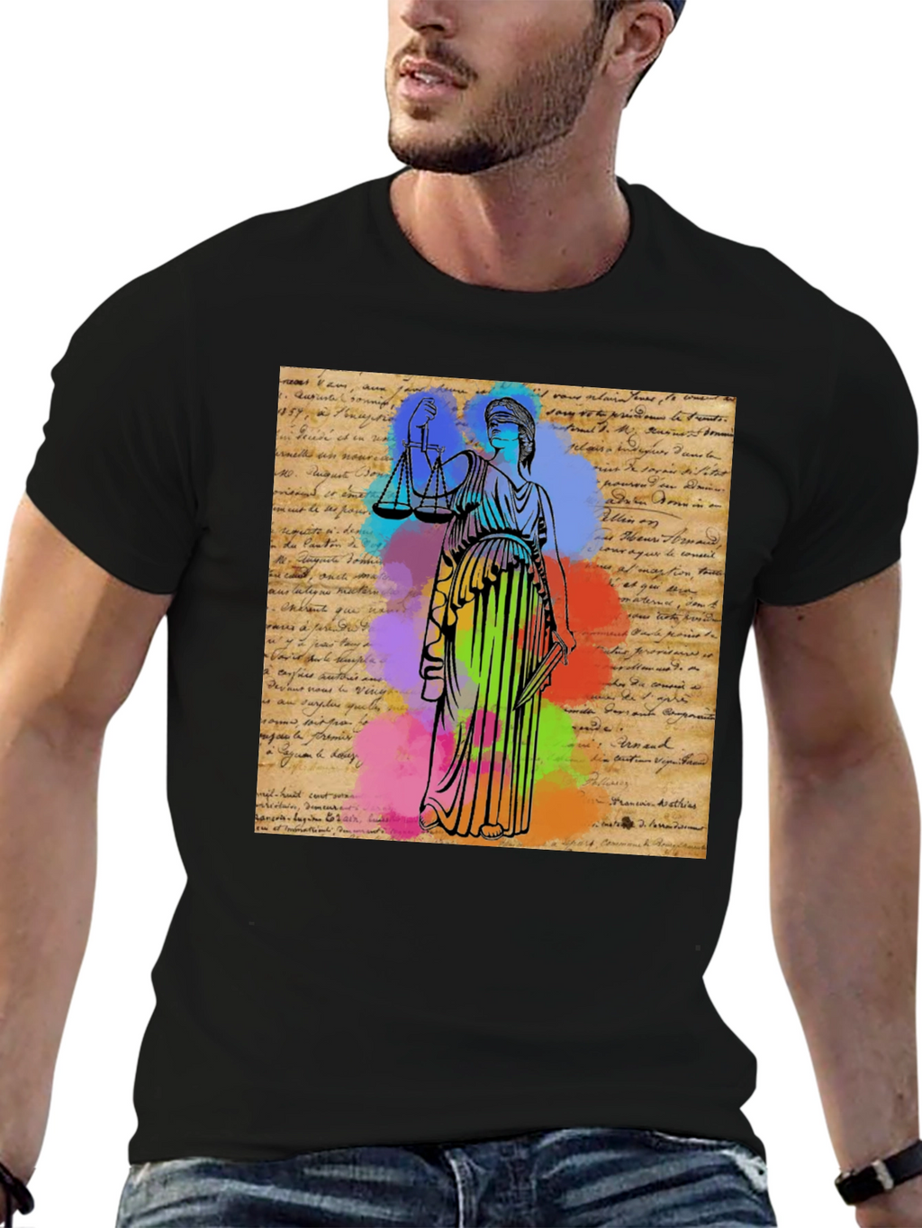 Scales of Justice Graphic T-Shirt