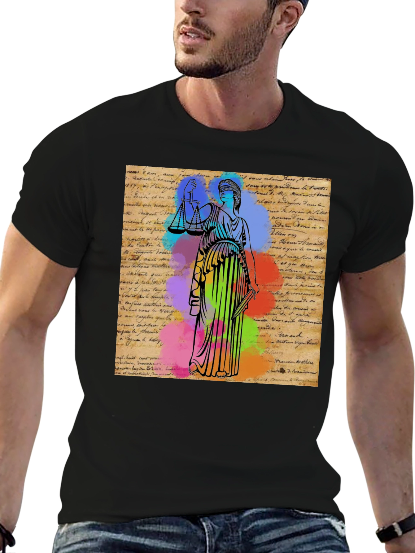 Scales of Justice Graphic T-Shirt